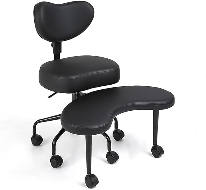 ✨ Adjustable Cross-Legged Chair with Footrest 🧘♀️ | Ergonomic Seating for Home Office