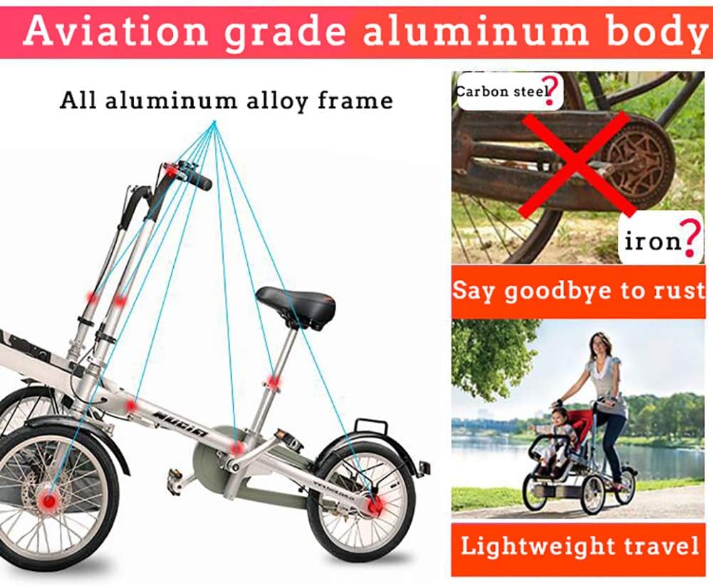 🚲 2-in-1 Convertible Bike & Stroller | Ride and Push Mode for Parent & Child