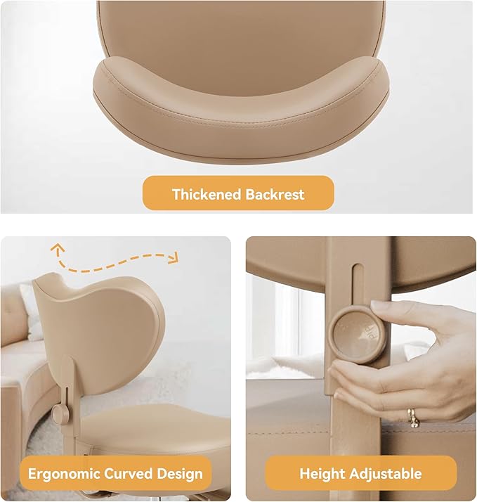 ✨ Adjustable Cross-Legged Chair with Footrest 🧘♀️ | Ergonomic Seating for Home Office
