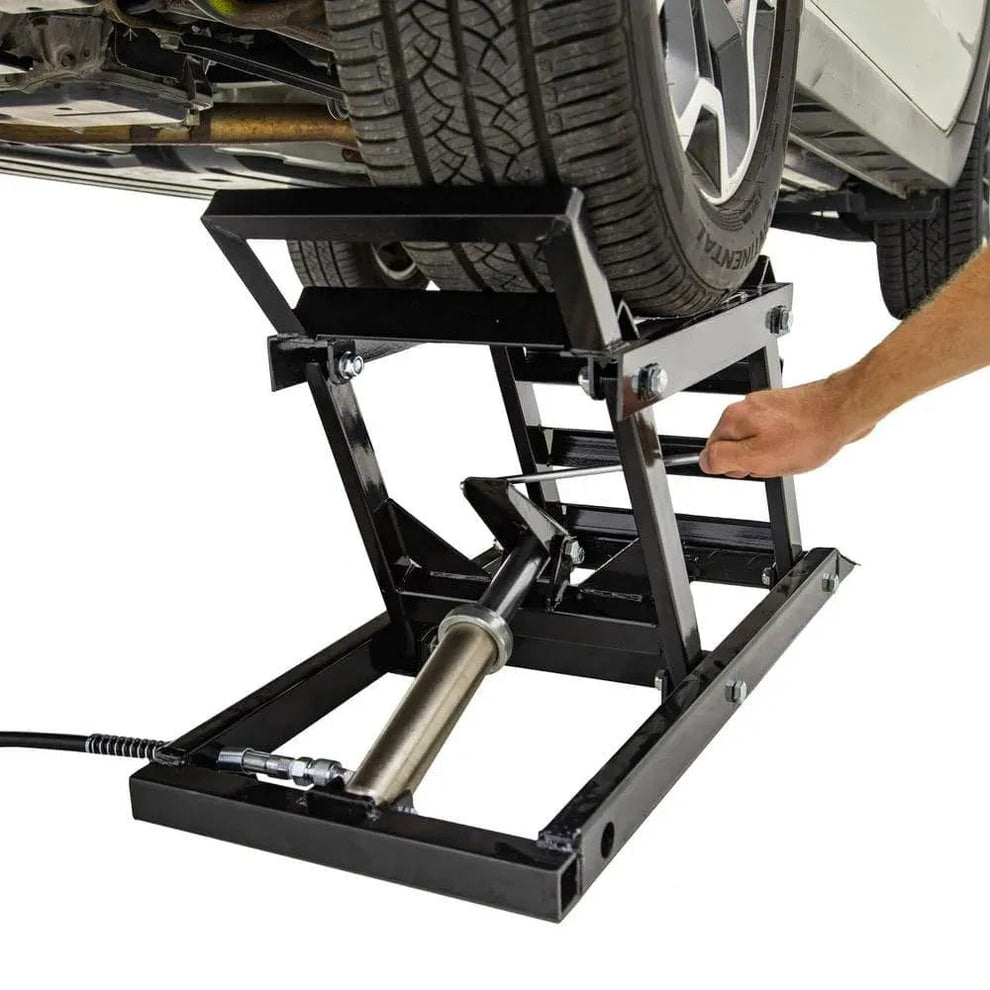 ⚡ Hydraulic Car Ramps - 3,000 lb Capacity 🛠️ | Drive-On Lift for Safe Underbody Repair