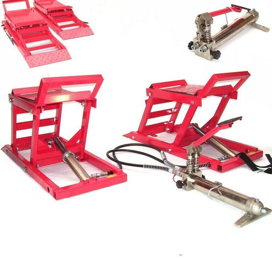 ⚡ Hydraulic Car Ramps - 3,000 lb Capacity 🛠️ | Drive-On Lift for Safe Underbody Repair