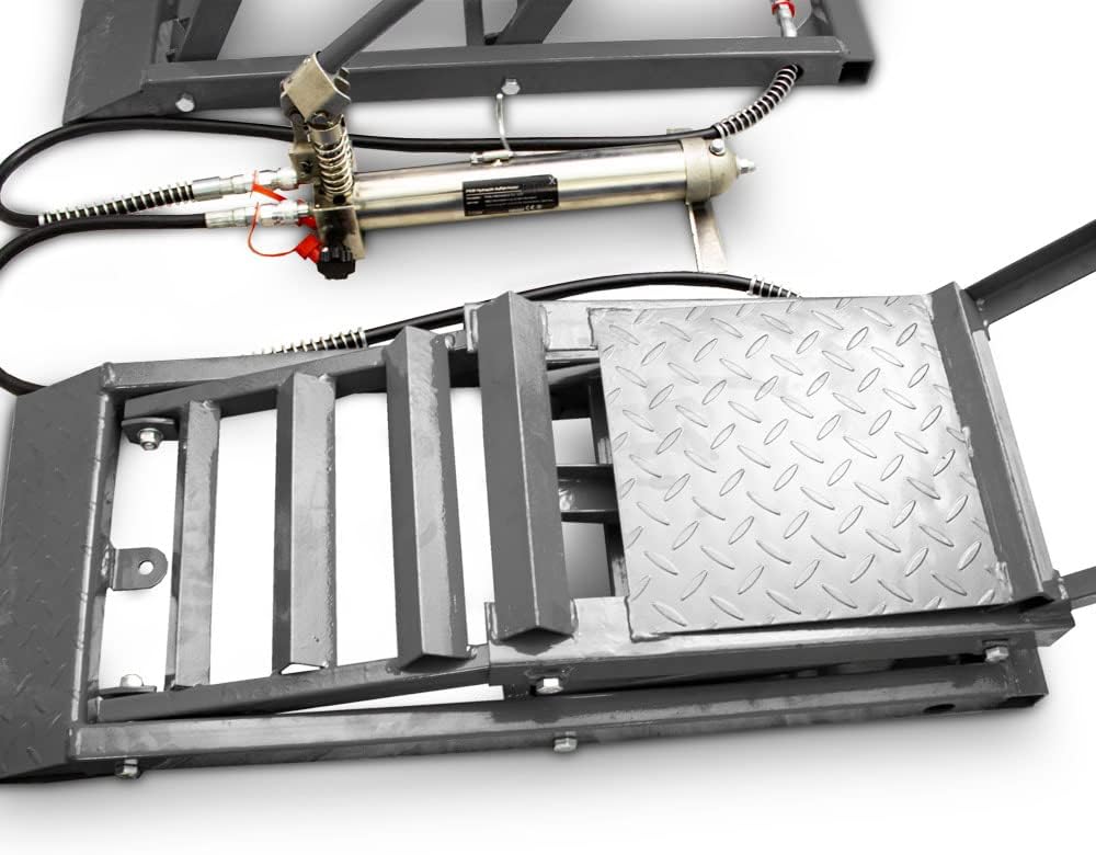 ⚡ Hydraulic Car Ramps - 3,000 lb Capacity 🛠️ | Drive-On Lift for Safe Underbody Repair