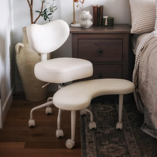 ✨ Adjustable Cross-Legged Chair with Footrest 🧘‍♀️ | Ergonomic Seating for Home Office