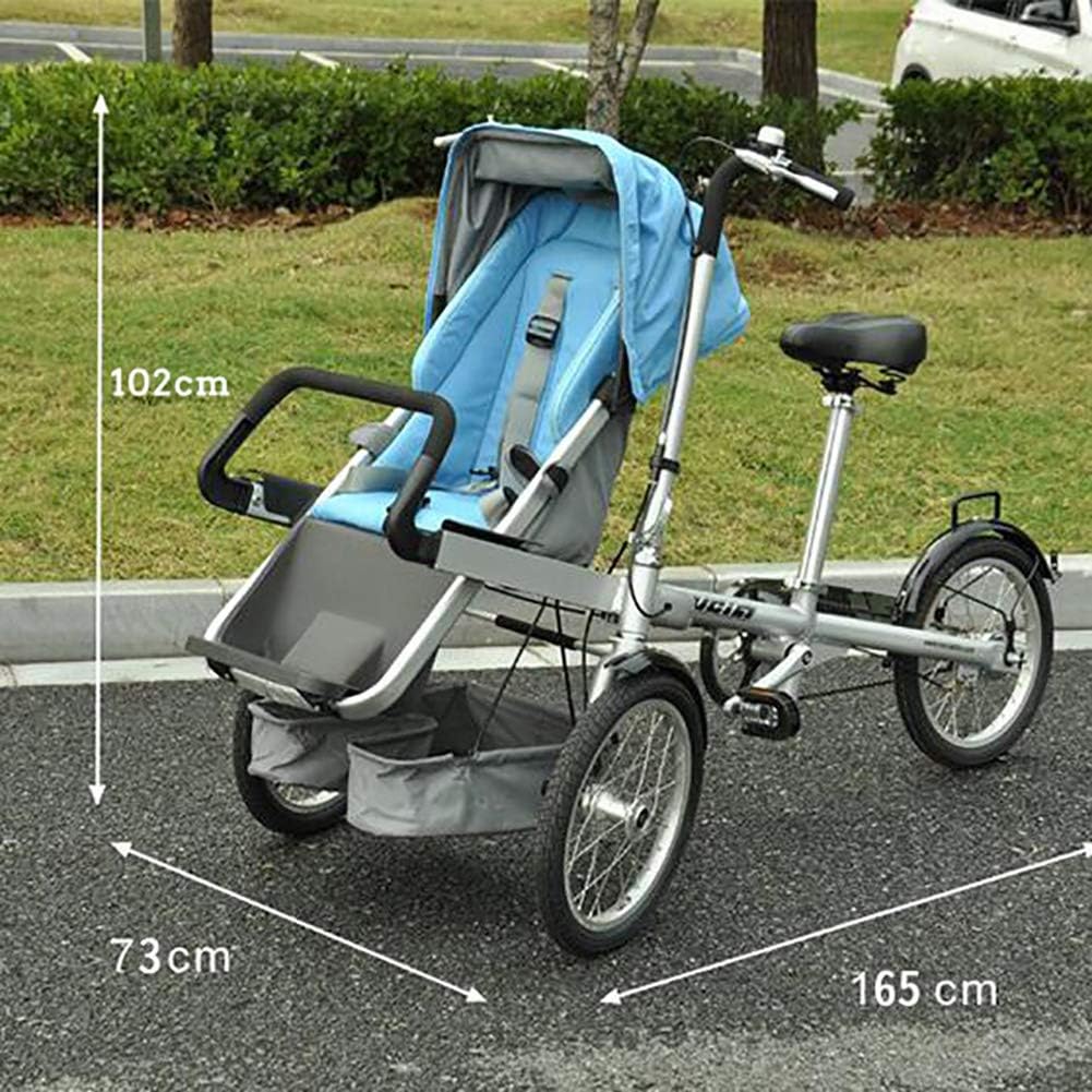 🚲 2-in-1 Convertible Bike & Stroller | Ride and Push Mode for Parent & Child