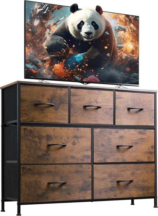 7-Drawer Dresser & TV Stand | Storage Organizer for Bedroom & Living Room 🛋️✨